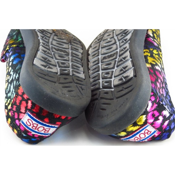 Bobs From skechers Women Sz 6 M‎ Multicolor Flat Fabric Shoes 34997 - Picture 8 of 9